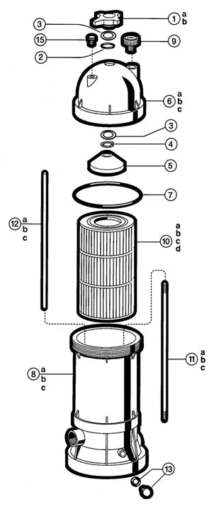 Hayward 25 Sq Ft Star Clear Cartridge Filter