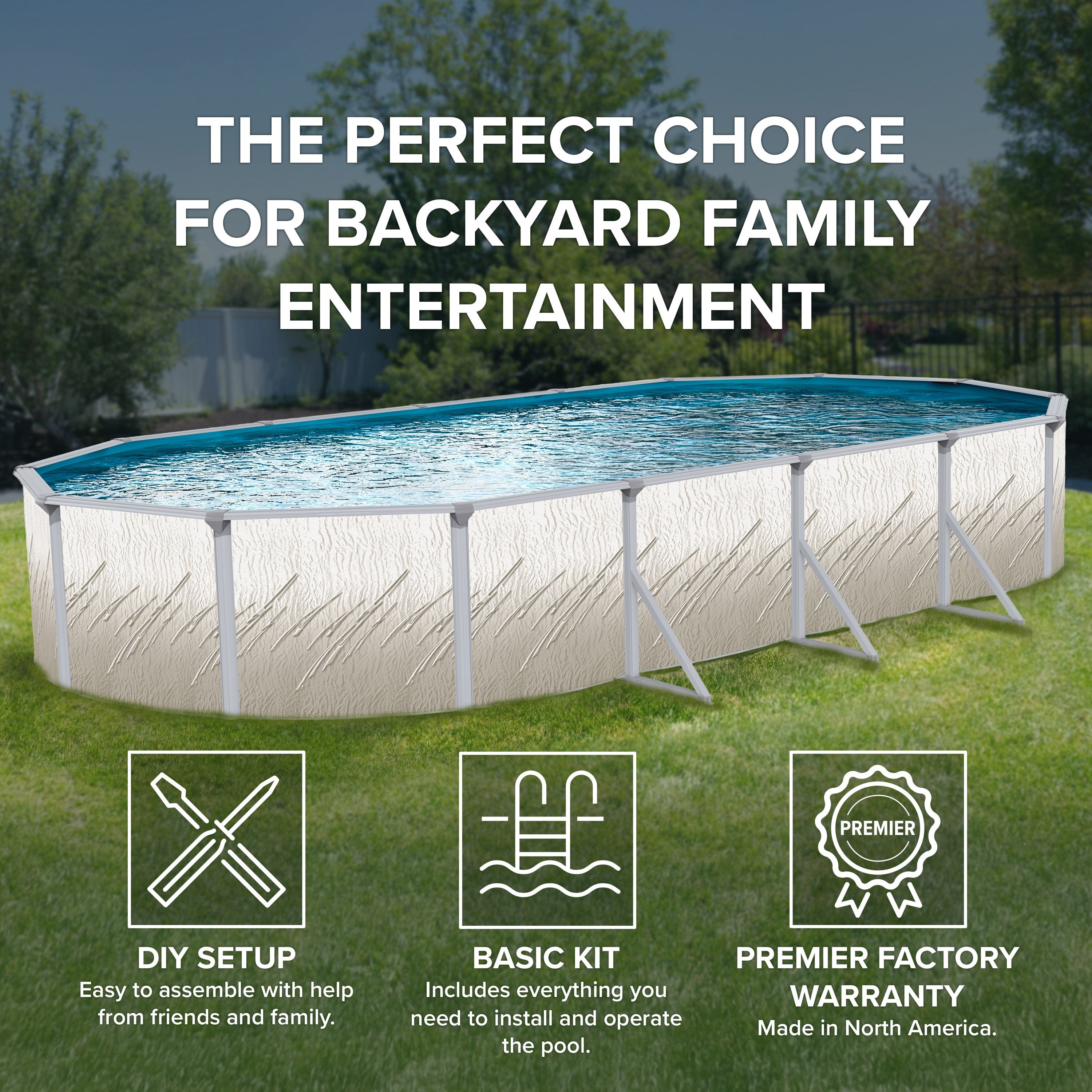 Pretium Oval 52" Pool Kit
