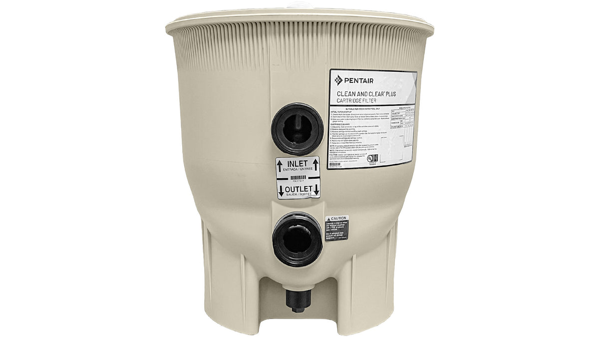 Pentair 178578 Almond Bottom Tank Assembly for Clean & Clear Plus & Quad DE Filters â€“ Clean Clear Plus Cartridge Filter 320