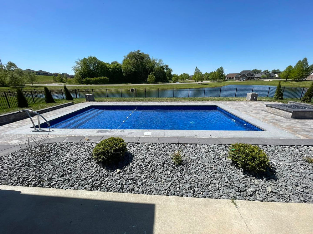 Rectangle 6 inch radius vinyl liner pool shape