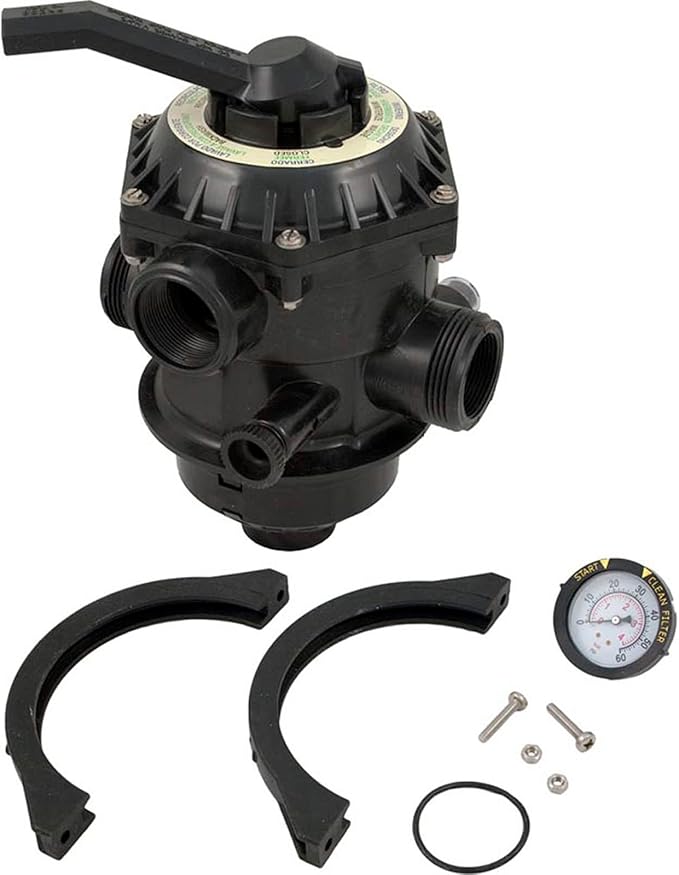 Pentair 262506 Tagelus 1.5" 6-Way Clamp Style Valve Sand Filter â€“ Sand Dollar Top Mount Filter Sd60