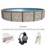 Azor / Canvas Wall Oval Pool kit 54"