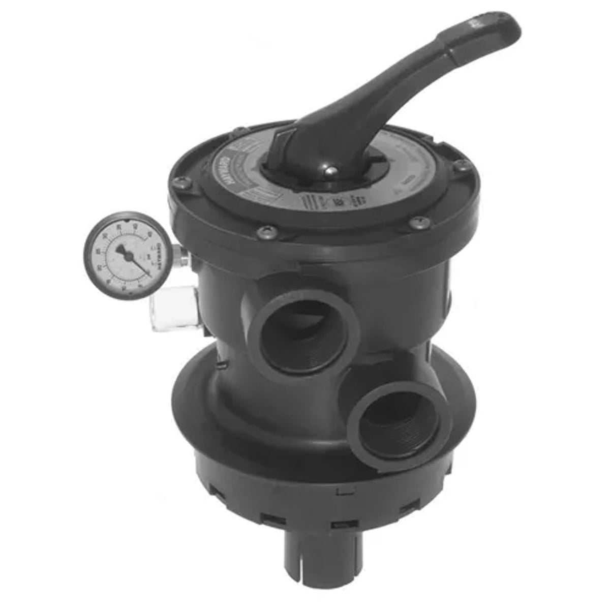 Hayward 1.5" Black Vari-Flo Top Mount Multiport Valve - Hayward Proseries 21 Sand Filter With 1 5 Valve | SP0714T