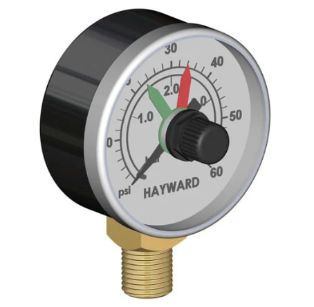 PRESSURE GAUGE W/DIAL, BOXED - Hayward 525 Sq Ft Swimclear Multi Element Cartridge Filter | ECX2712B1