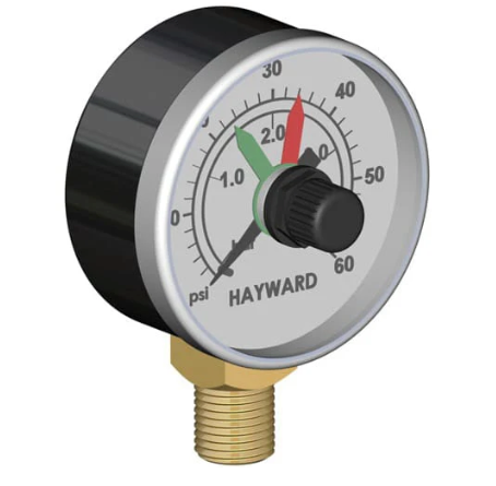 PRESSURE GAUGE W/DIAL, BOXED - Hayward 175 Sq Ft Star Clear Plus Cartridge Filter | ECX271261