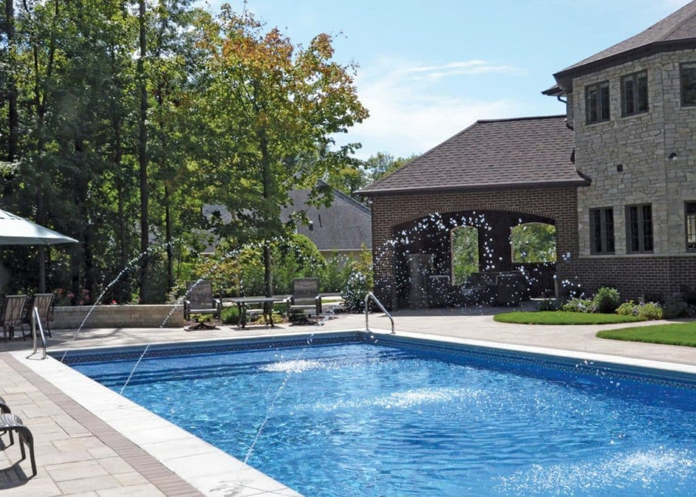 Rectangle 2 foot radius vinyl liner pool shape