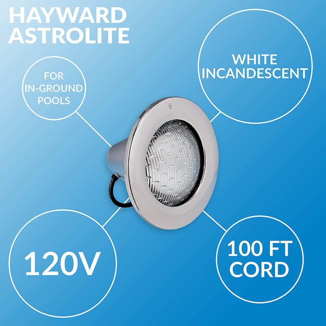 Hayward AstroLite Stainless Steel 500W 120V 50' Cord | W3SP0583SL50