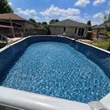 Travertine Hex Uni-Bead Liner 52"