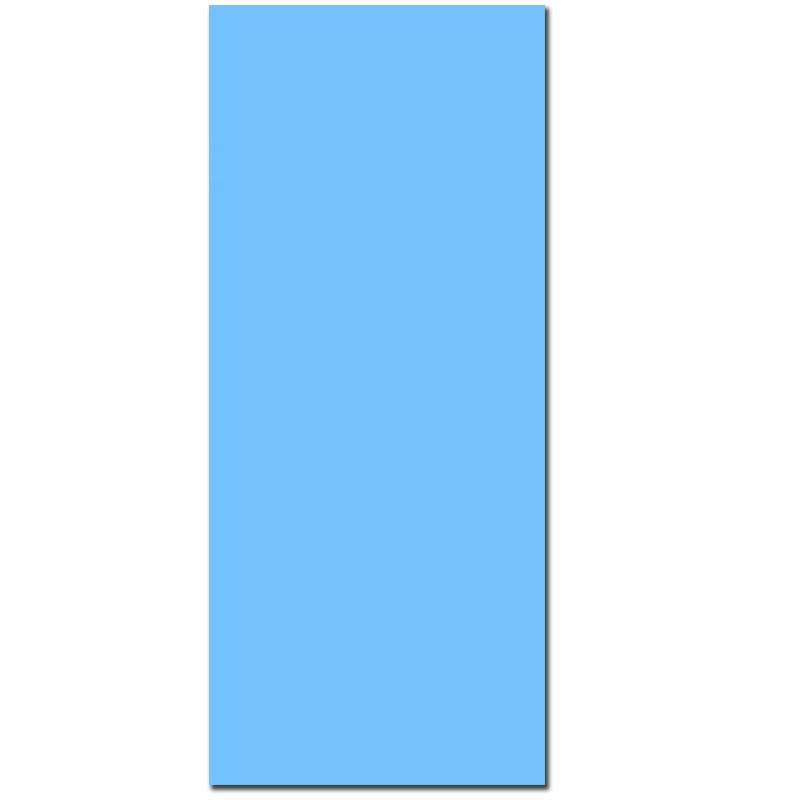 Solid Blue Overlap Liner - 12'X24' Oval